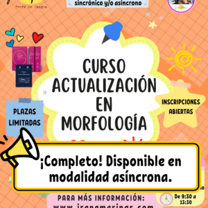Curso de morfología - 13, 14 y 15 de julio de 2026