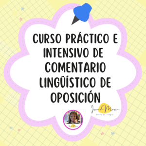 Curso Comentario de Texto Lingüístico para Oposición - 12, 19 y 26 de enero