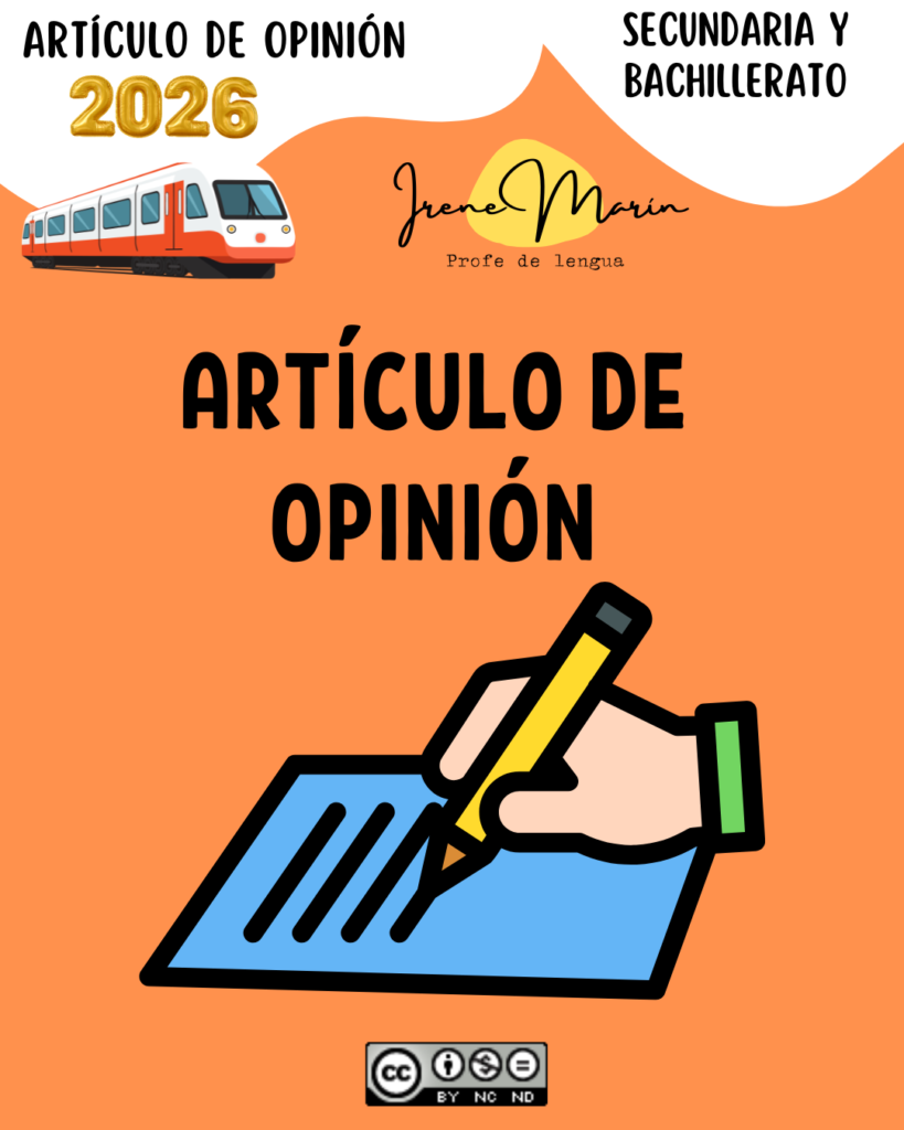 Artículo de opinión y actividades competenciales. comentario de texto PAU