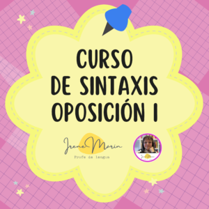 Curso de simulacros de sintaxis de oposición I - Asíncrono (clases grabadas, a tu ritmo)