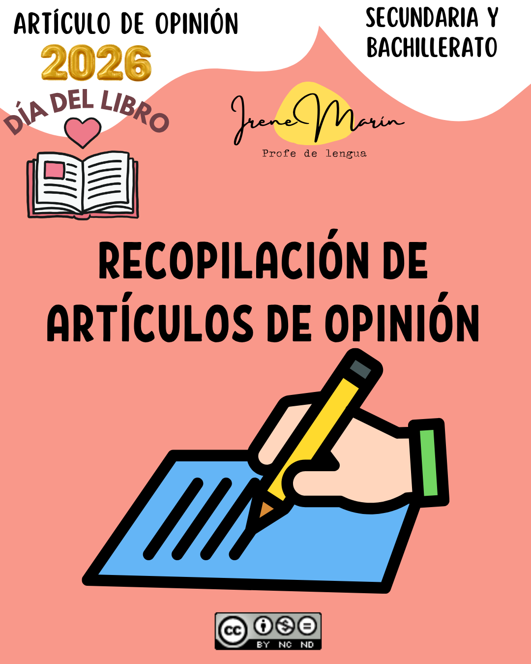 Día del Libro. Artículos de opinión para comentario. Actividades comentario de texto.