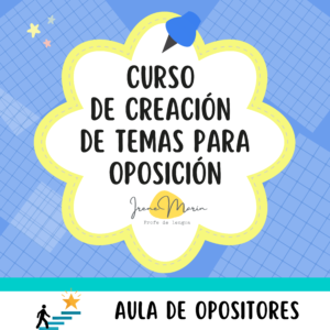 Curso Creación Temas de Oposición - 3 y 10 de septiembre de 2026